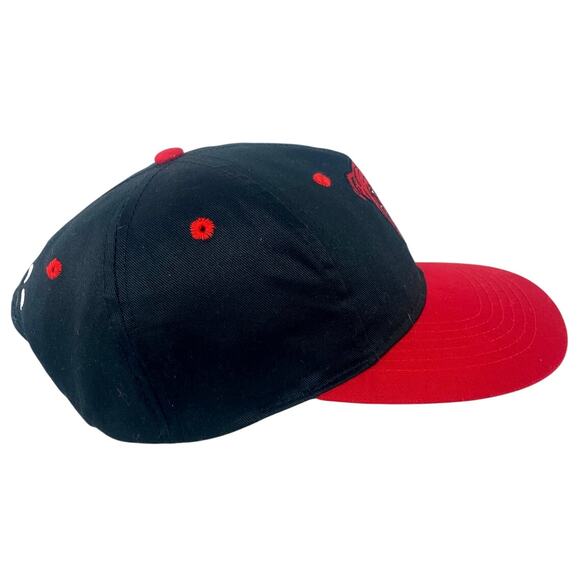 Vintage 90s Red Dog Beer Red Black Logo Hat Adjustable Snapback Malt Liquor Cap - Picture 2 of 6